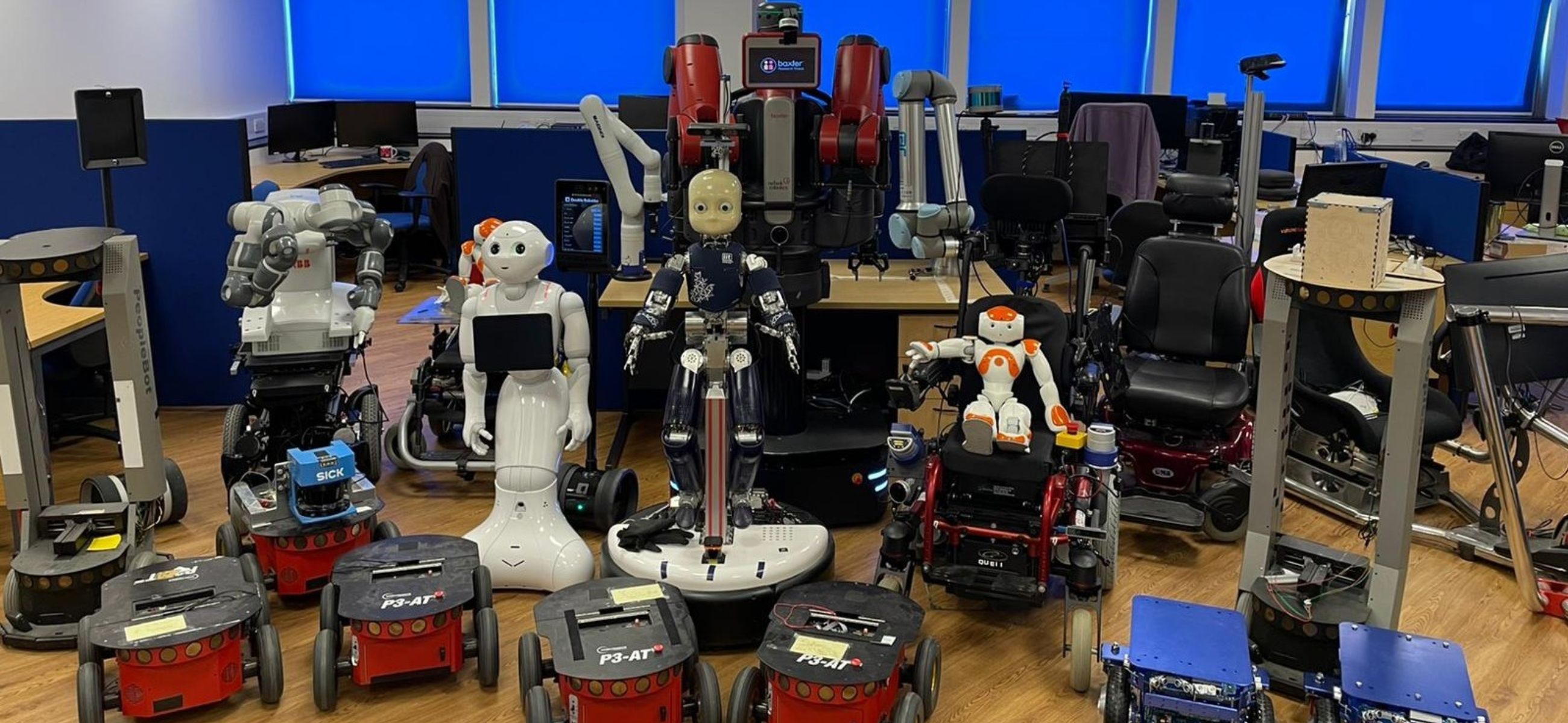 A big group of robots