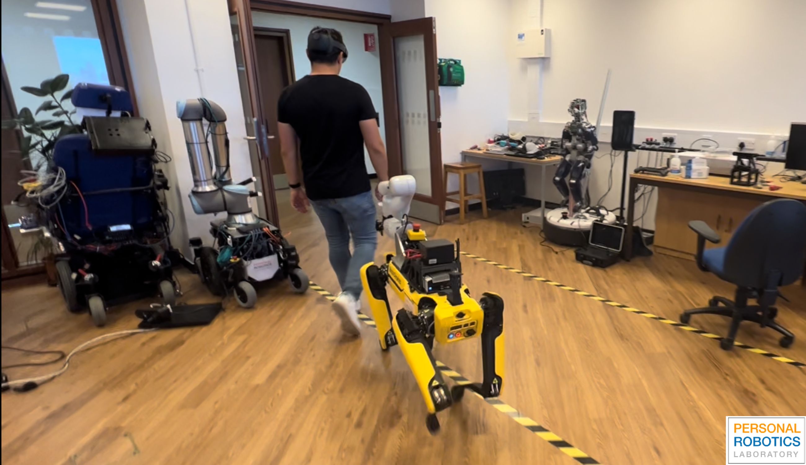 Personal Robotics Laboratory Follow Holo-SpoK indoors