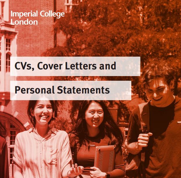 Image of Imperial students reading a CV guide