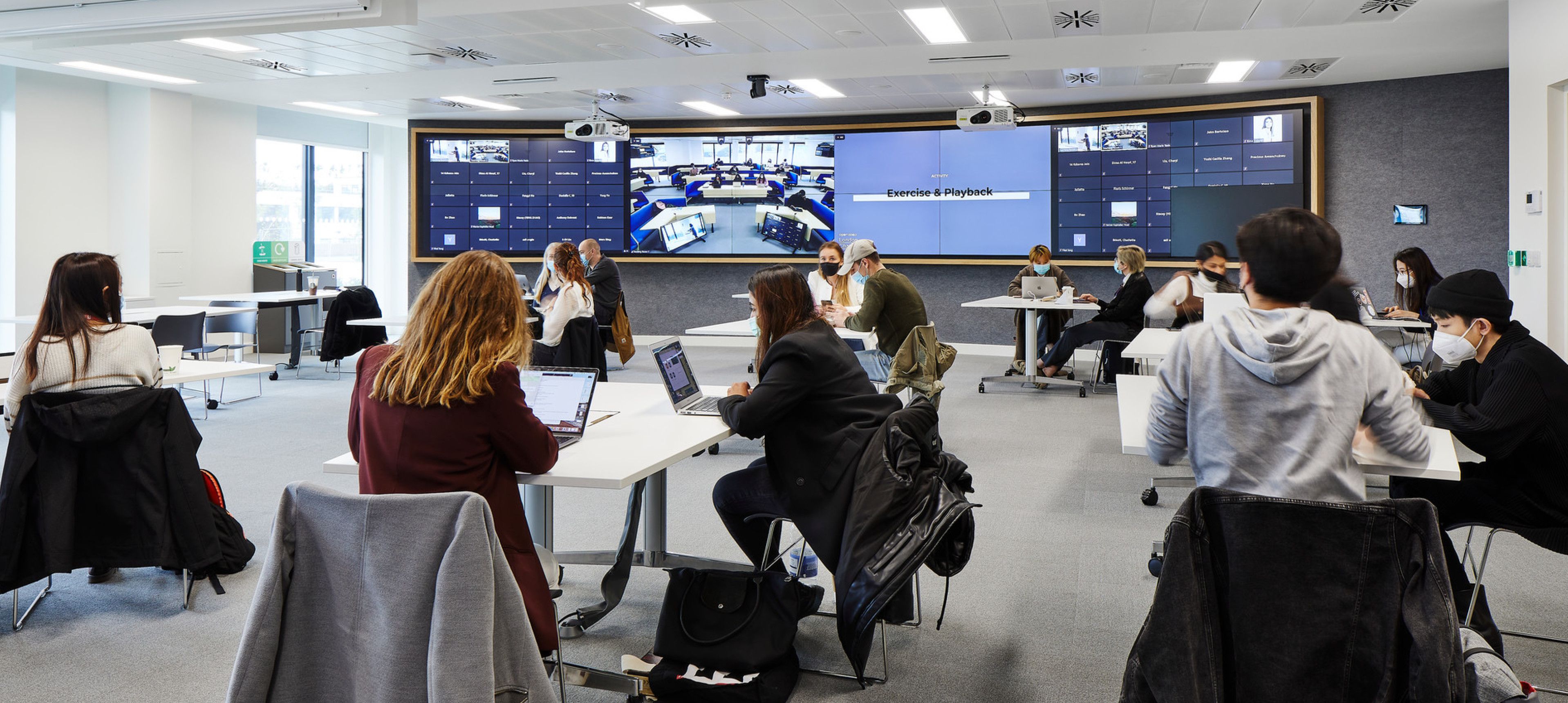 Students studying in the Scale Space