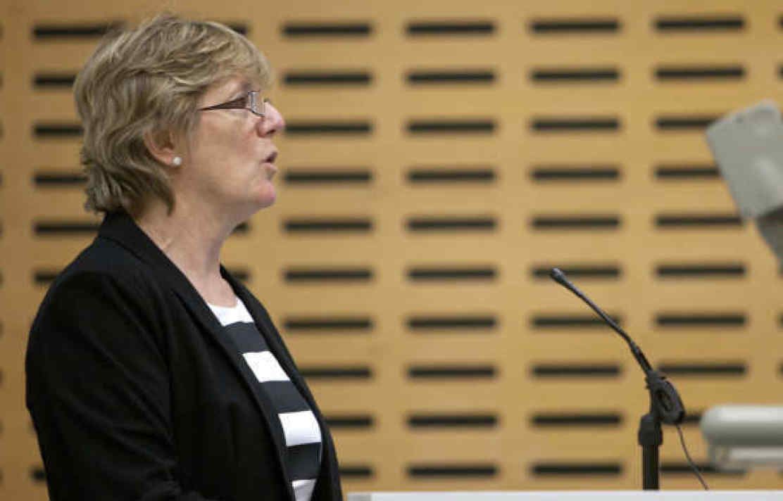 Dame Sally Davies delivering the 2012 Public Health Athena Lecture