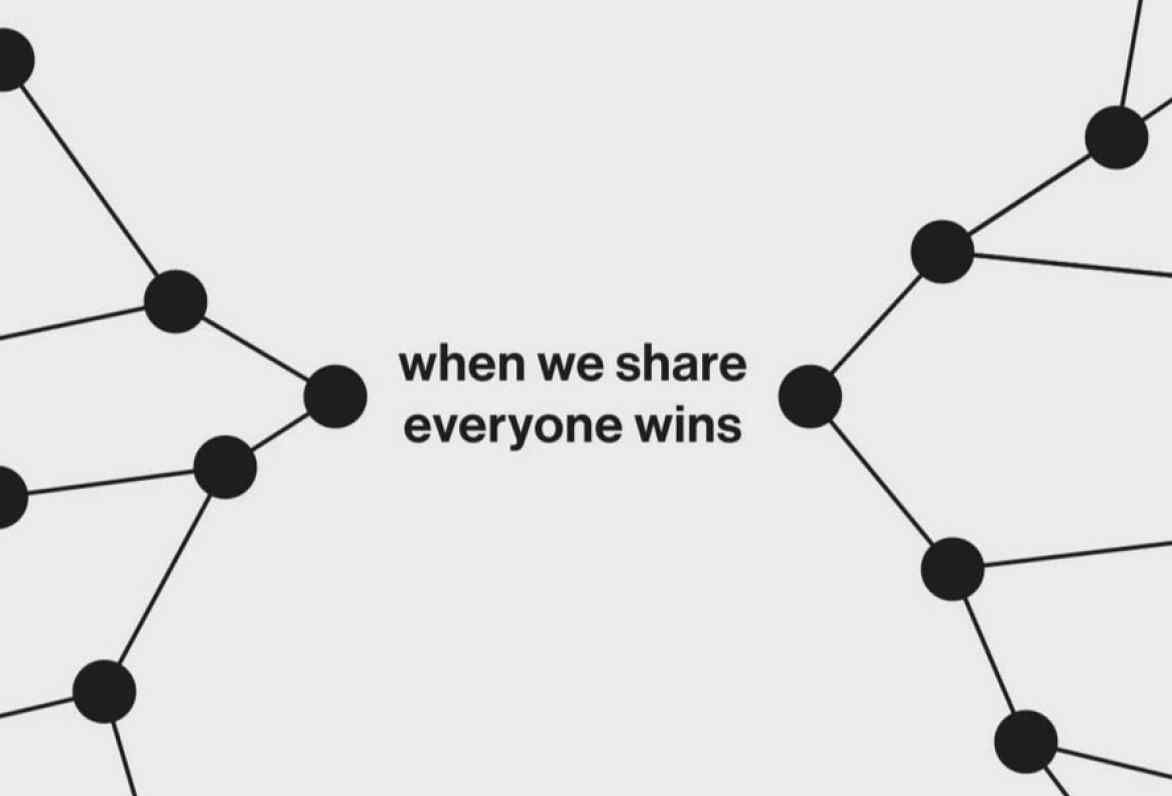 When we share everyone wins slide