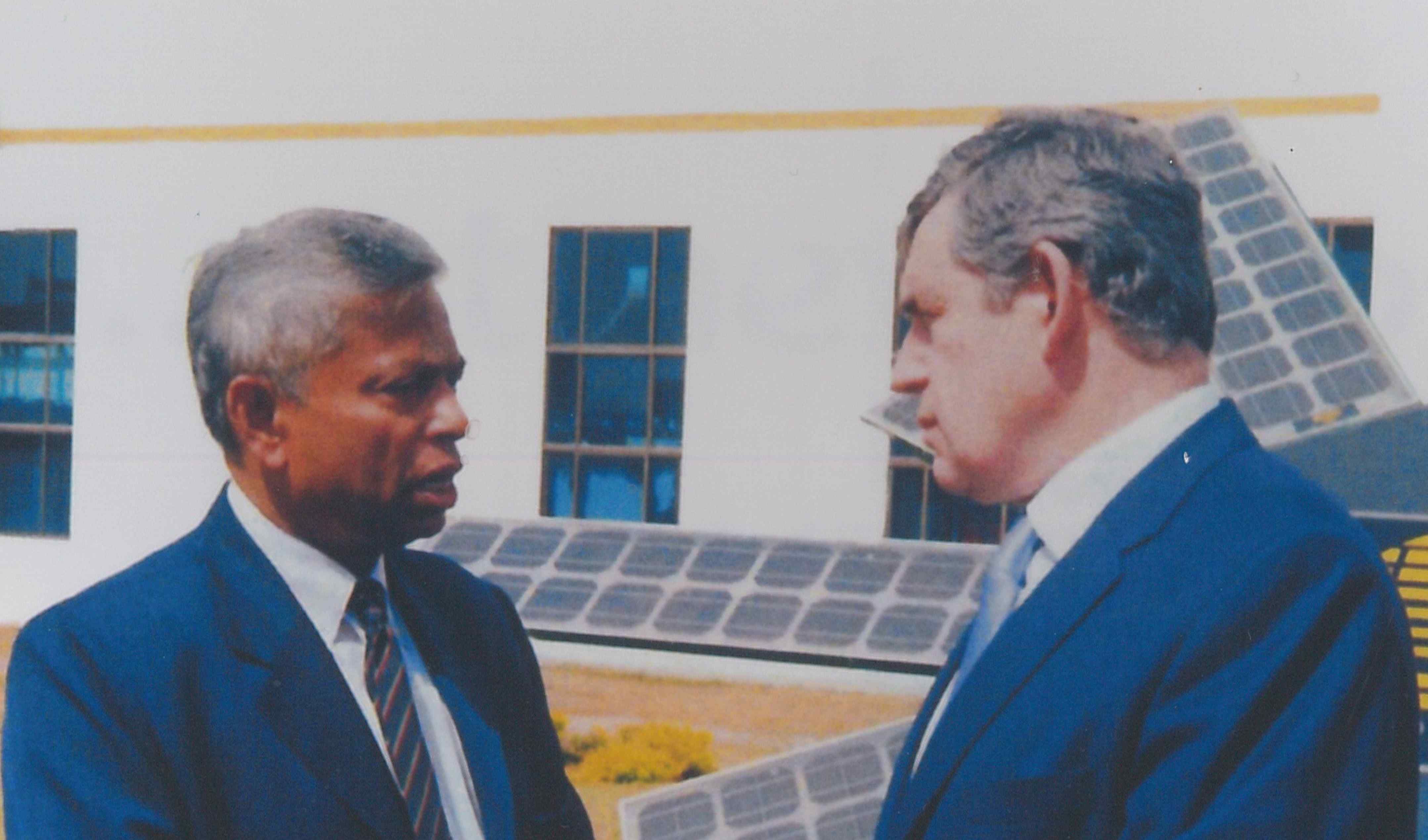 Syamal Gupta with former British Prime Minister Gordon Brown