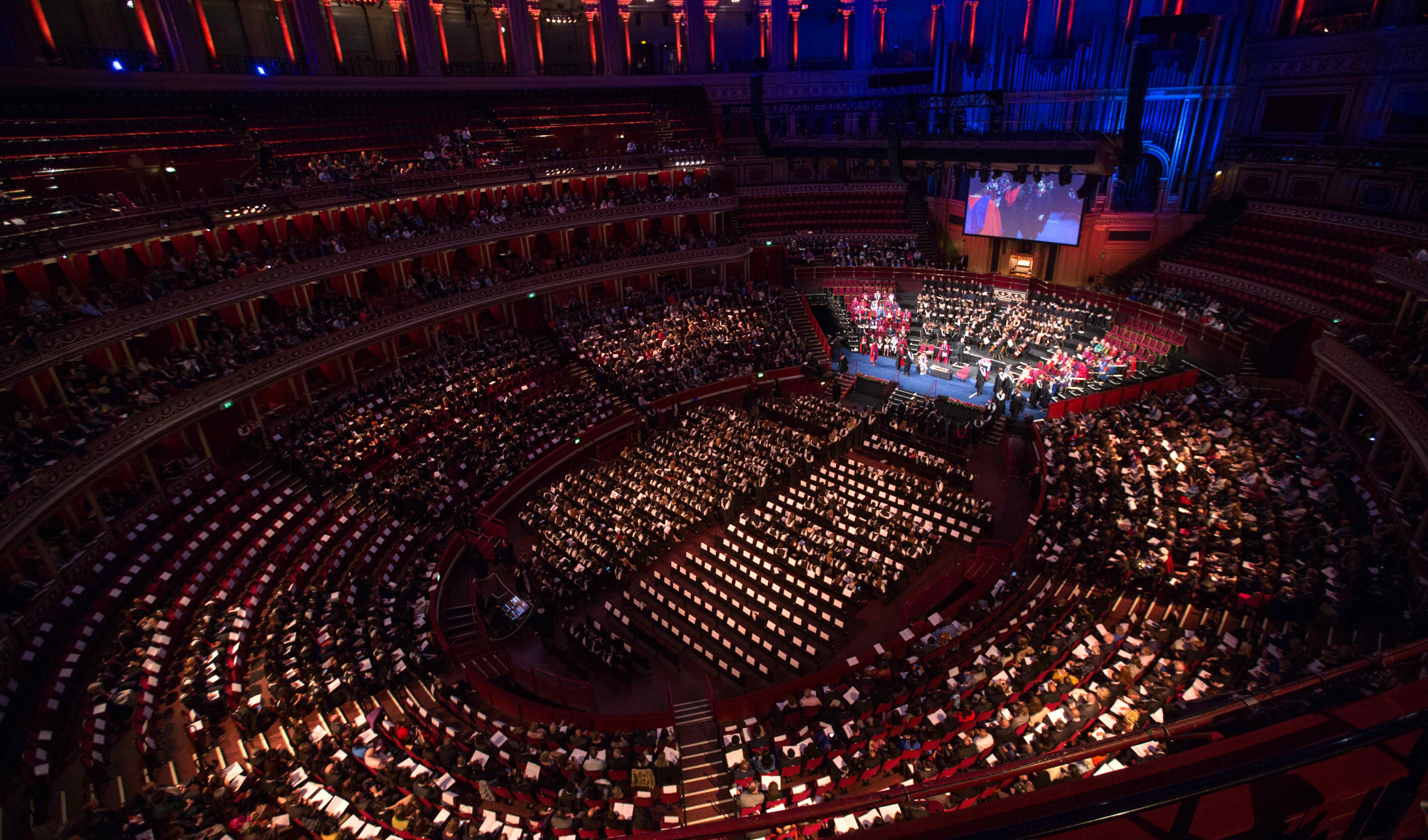 Royal Albert Hall during Graduation