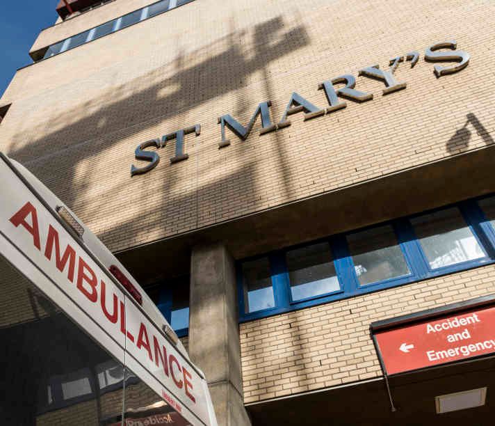 An photograph of St Mary's Hospital