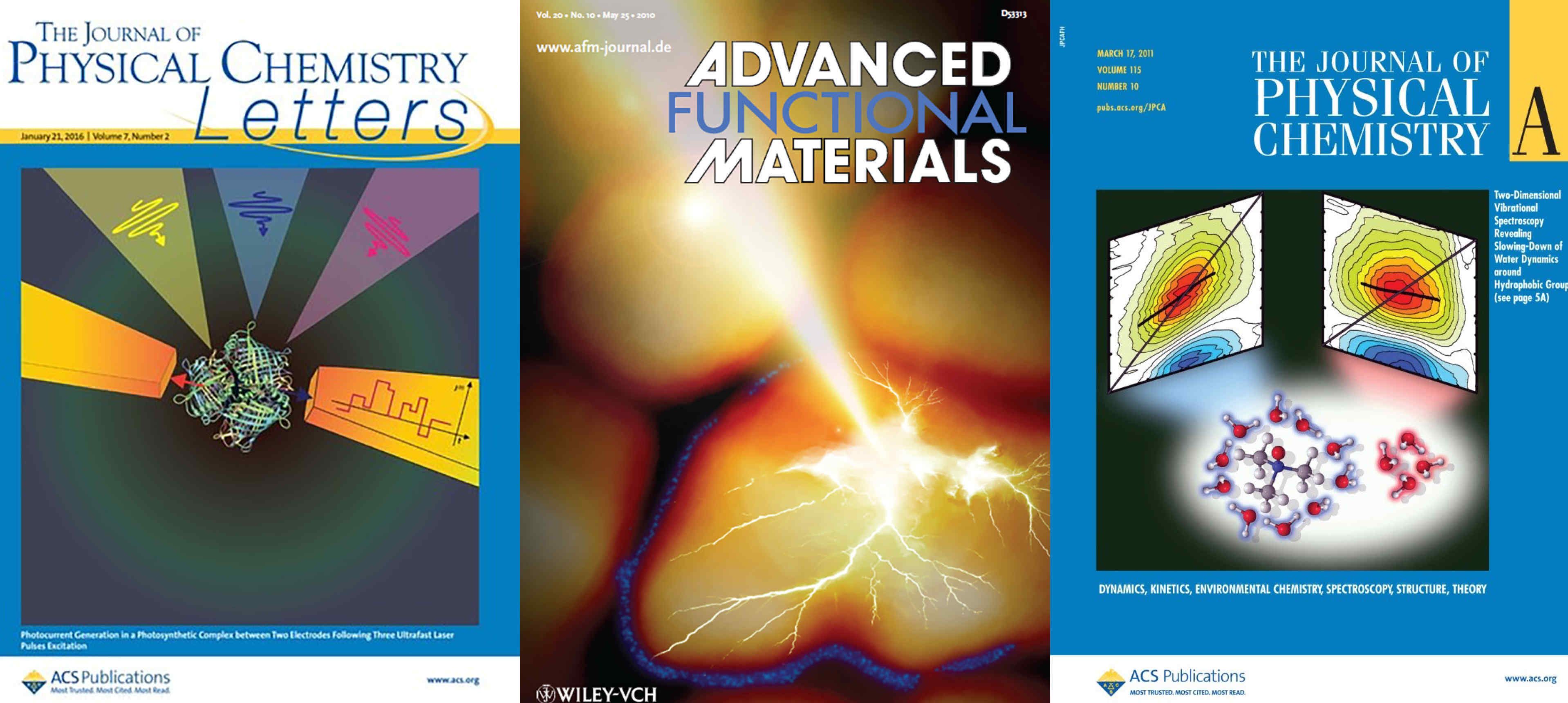 Selection of journals that the group have published in