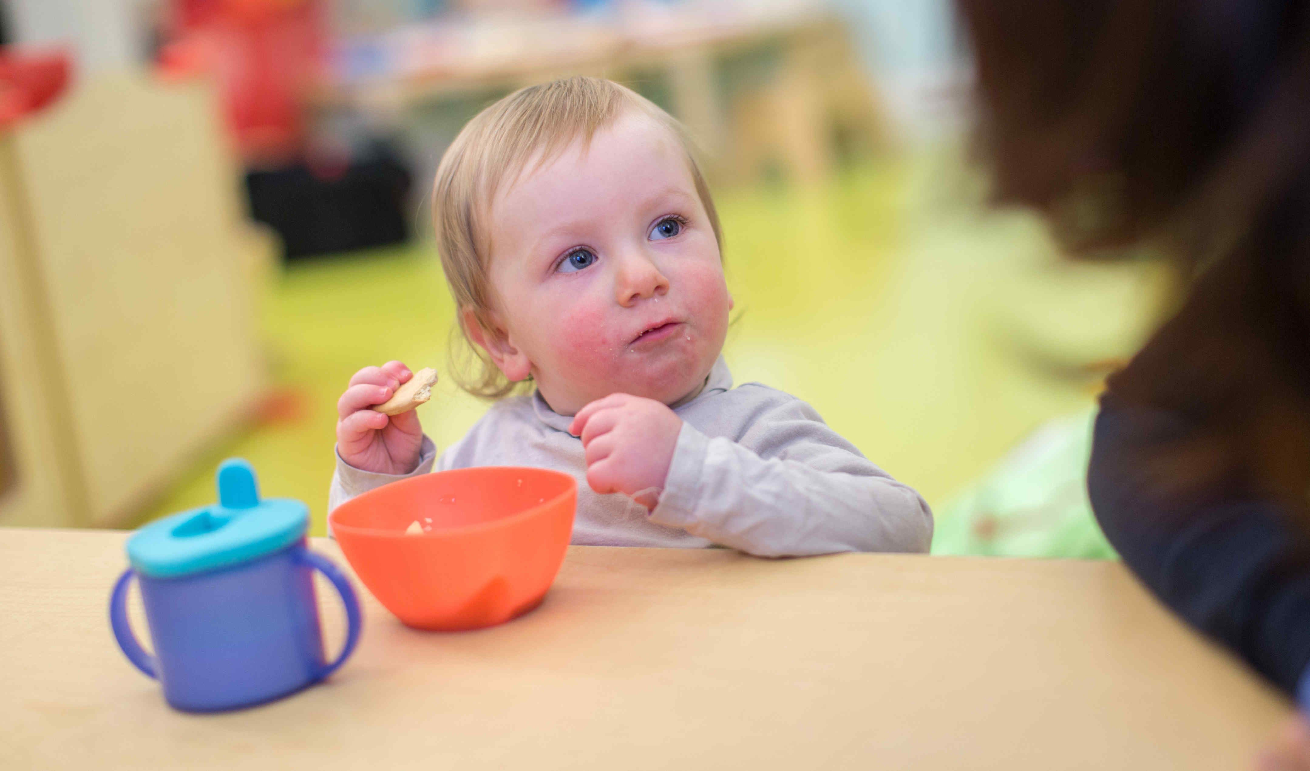 All children enjoy morning snacks and drinks are served throughout the day 