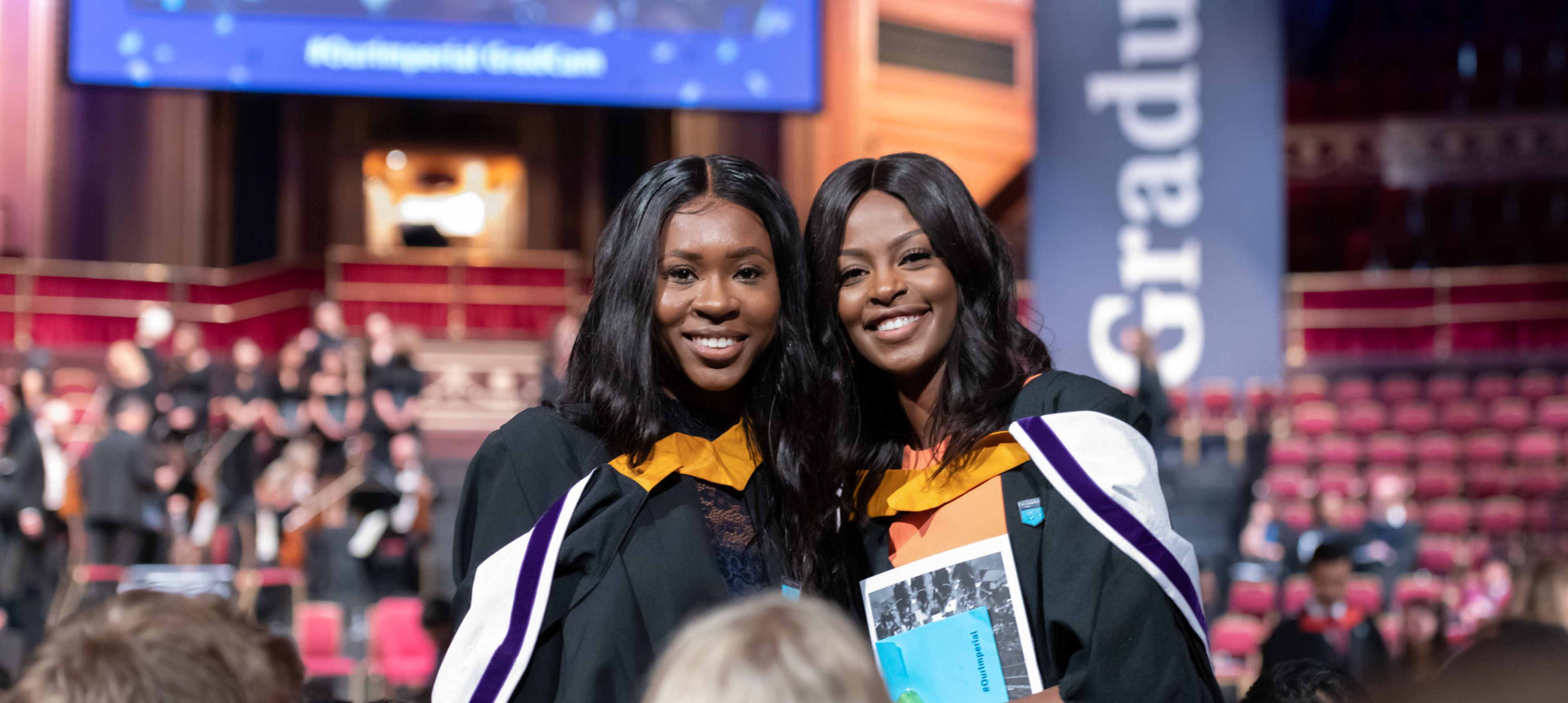 Student graduating at the Royal Albert Hall