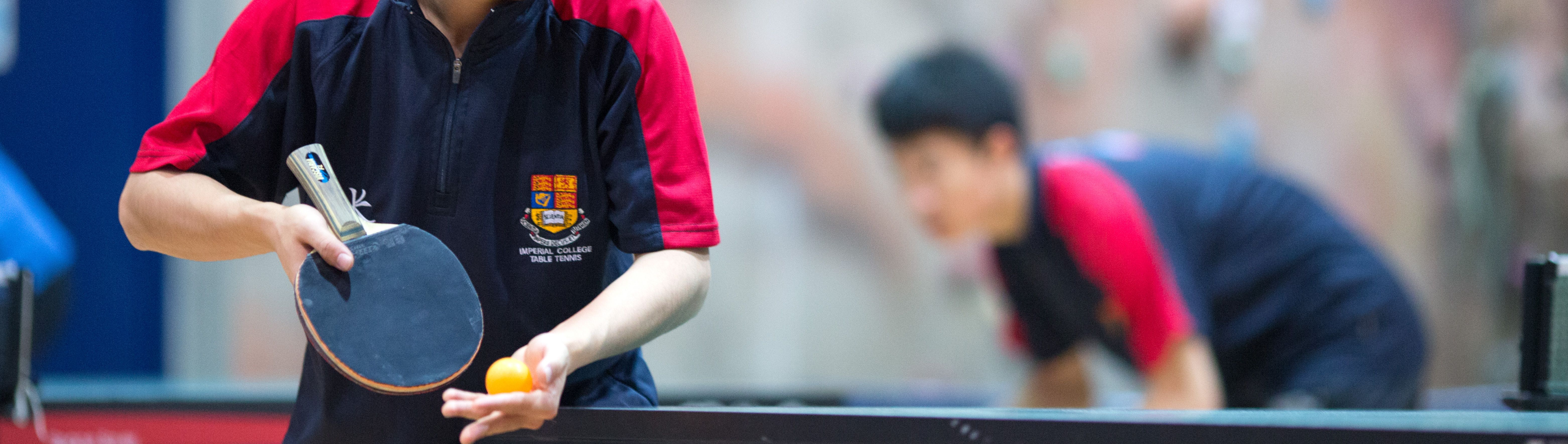 Students playing table tennis in Ethos Sports Hall