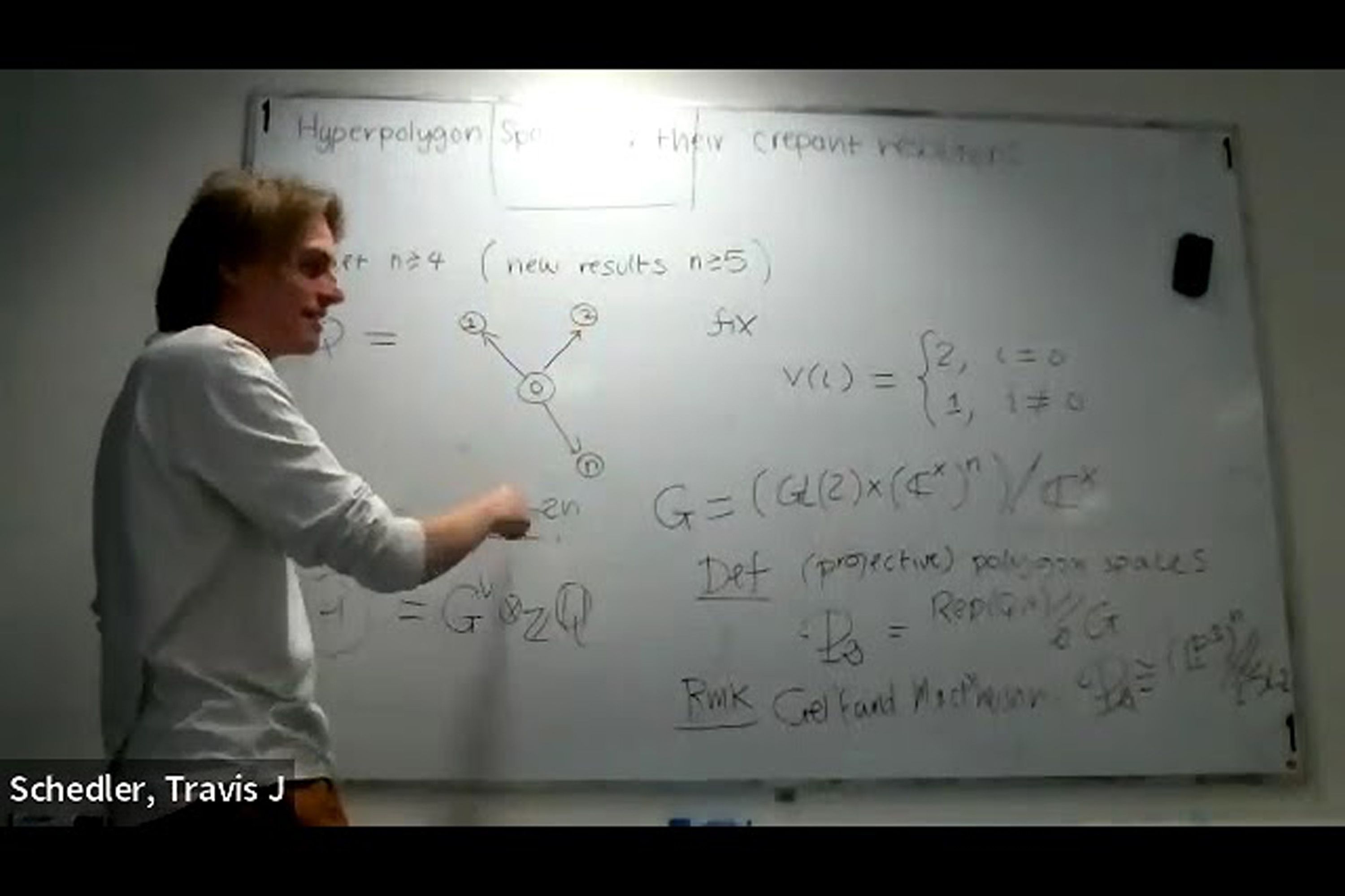 Geometry, Algebra, and Theoretical Physics seminar series