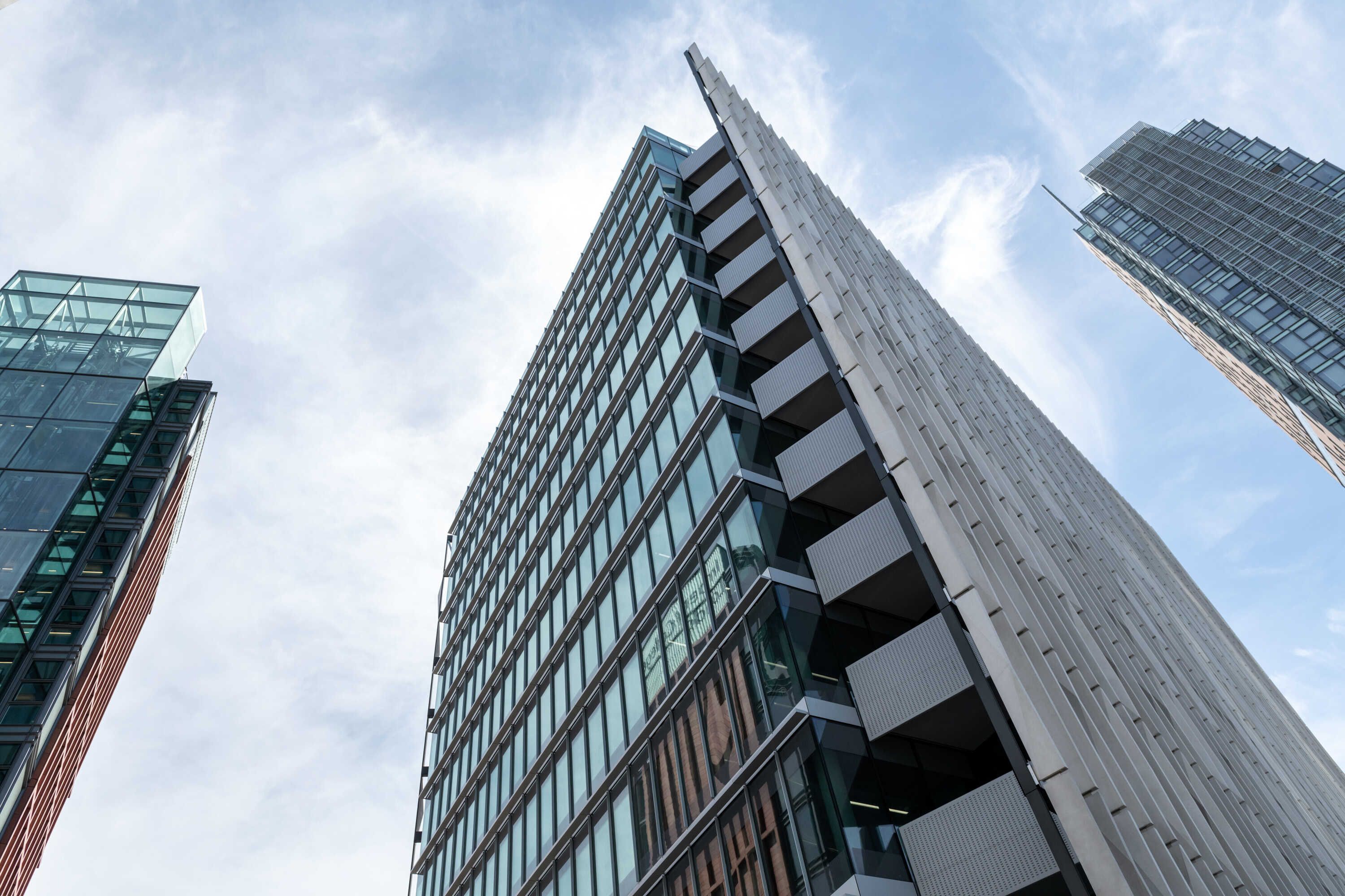 Photographic image of the Michael Uren Building against the sky