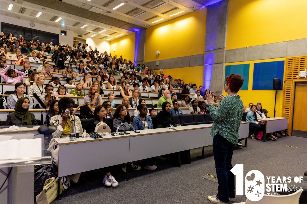 Professor Ryan giving the opening speech at the Stemettes and Global Challenge Institutes joint event