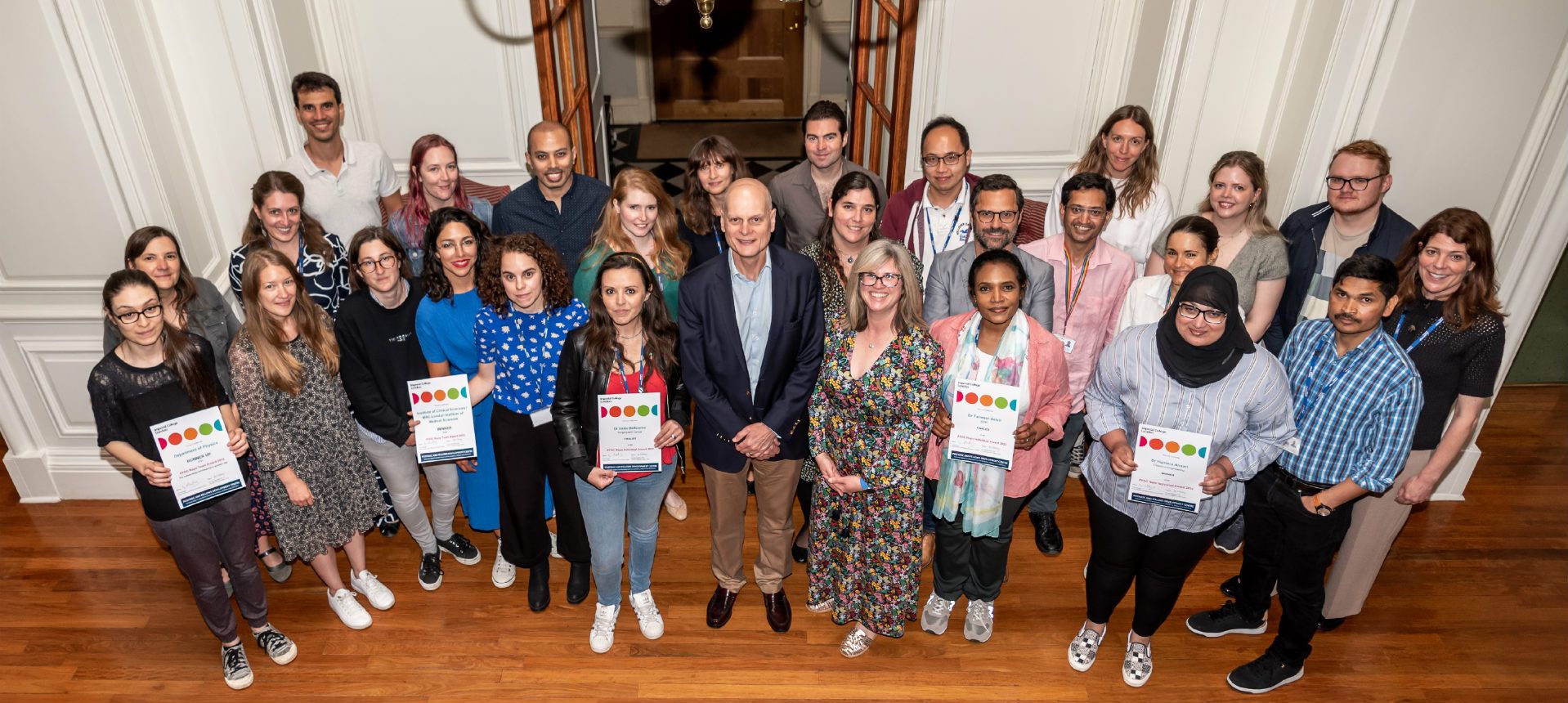 A group shot of all winners and nominees