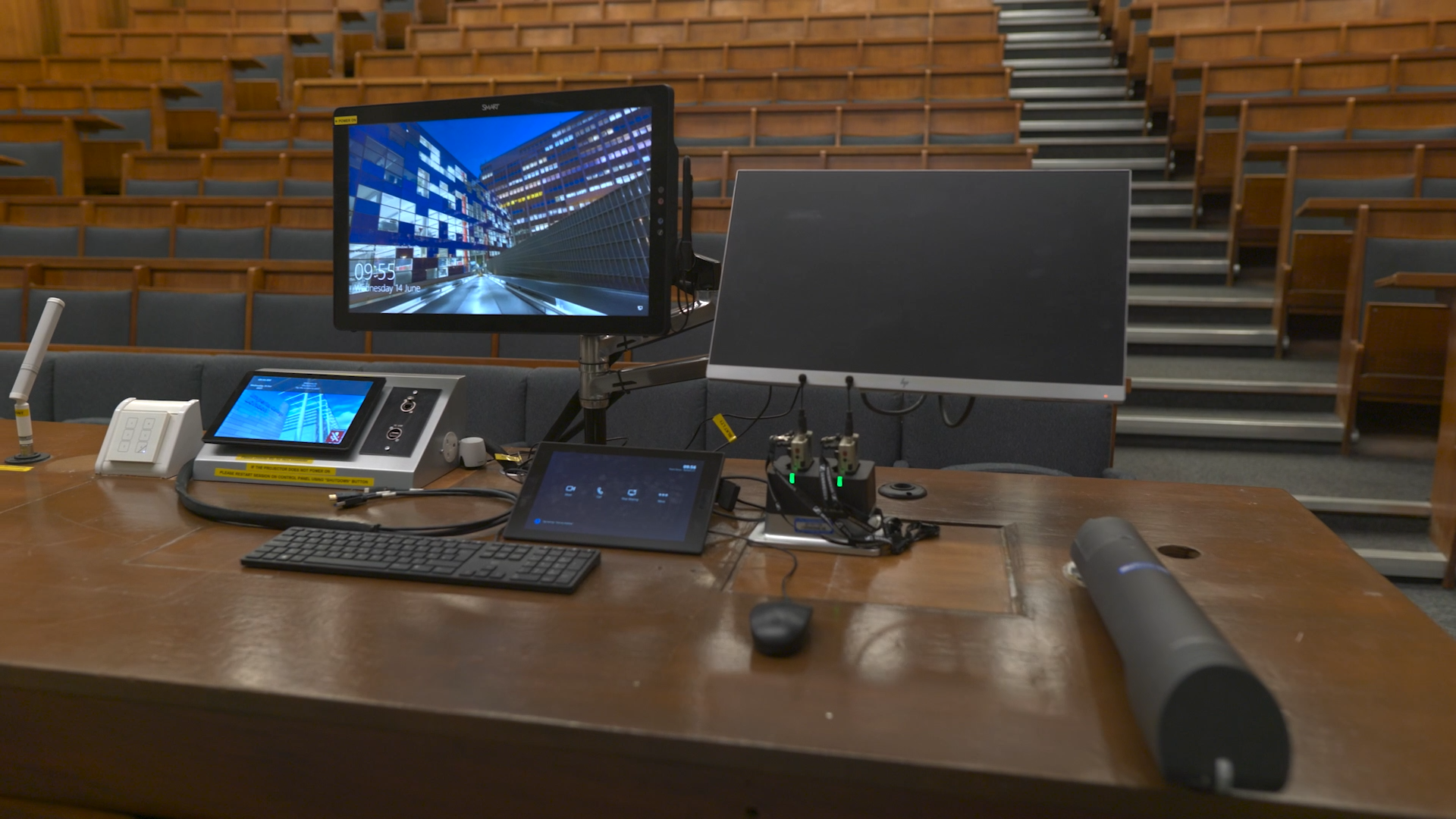 AV setup works in rooms with a Microsoft Teams set up