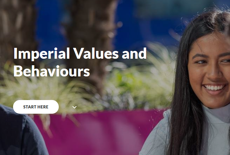 Values e-learning banner