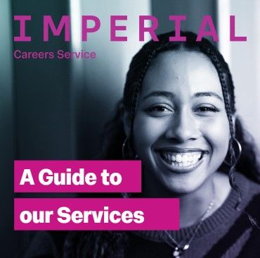 Female Imperial student in the Careers Information room