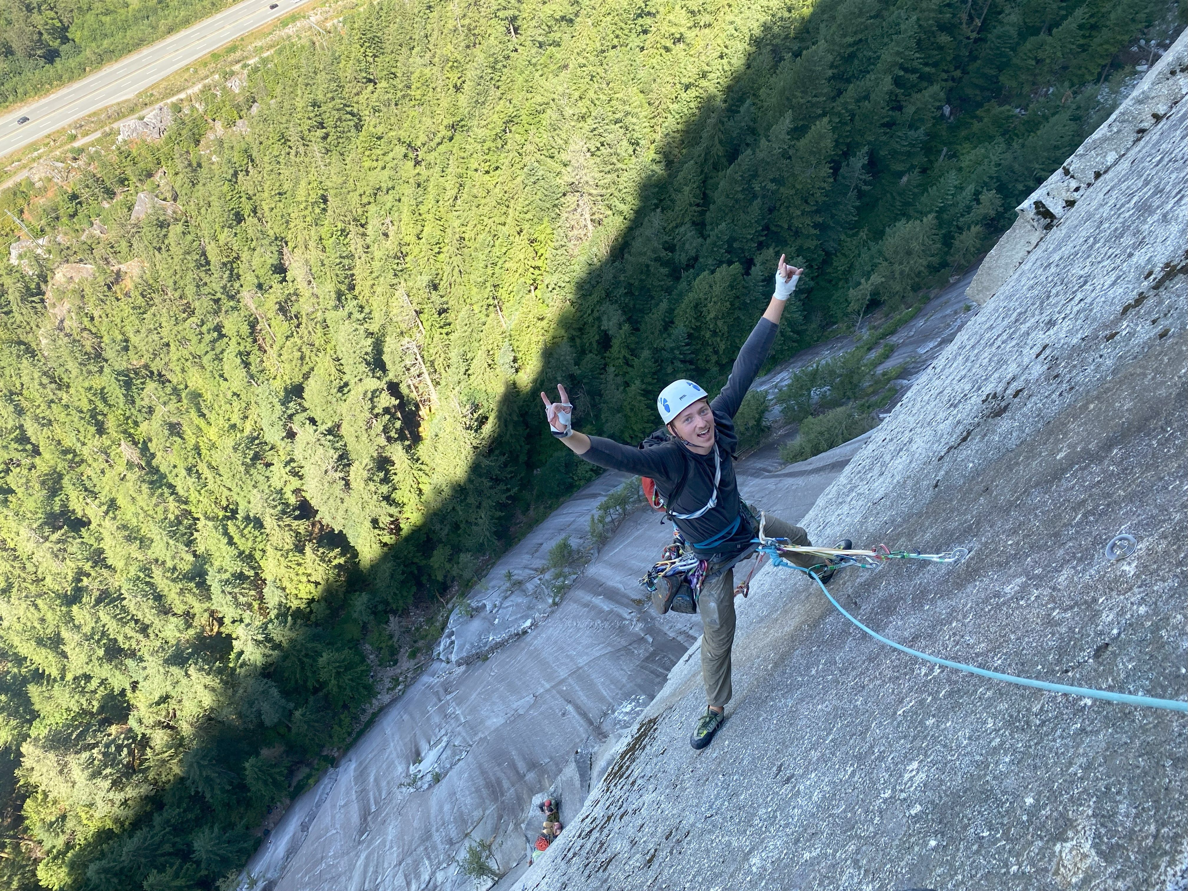 Students climbing in Squamish (Canada)