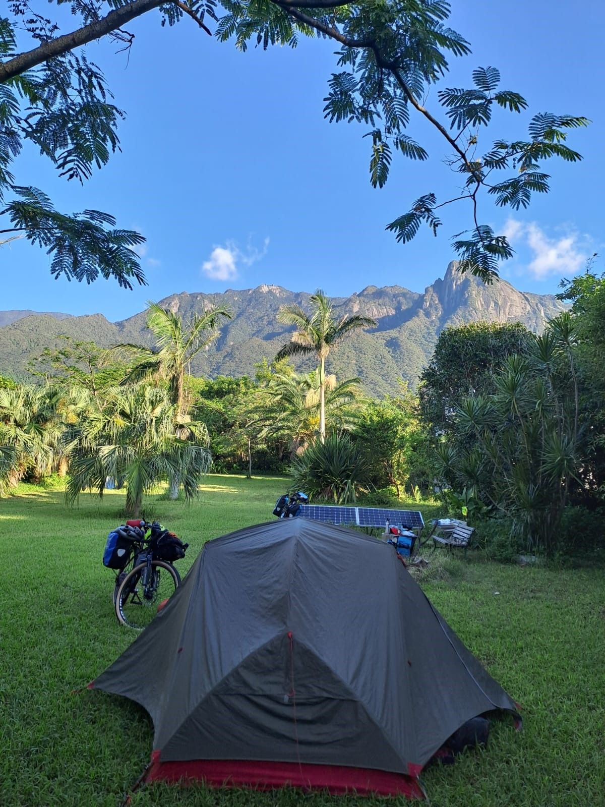 Students bikepacking in Japan