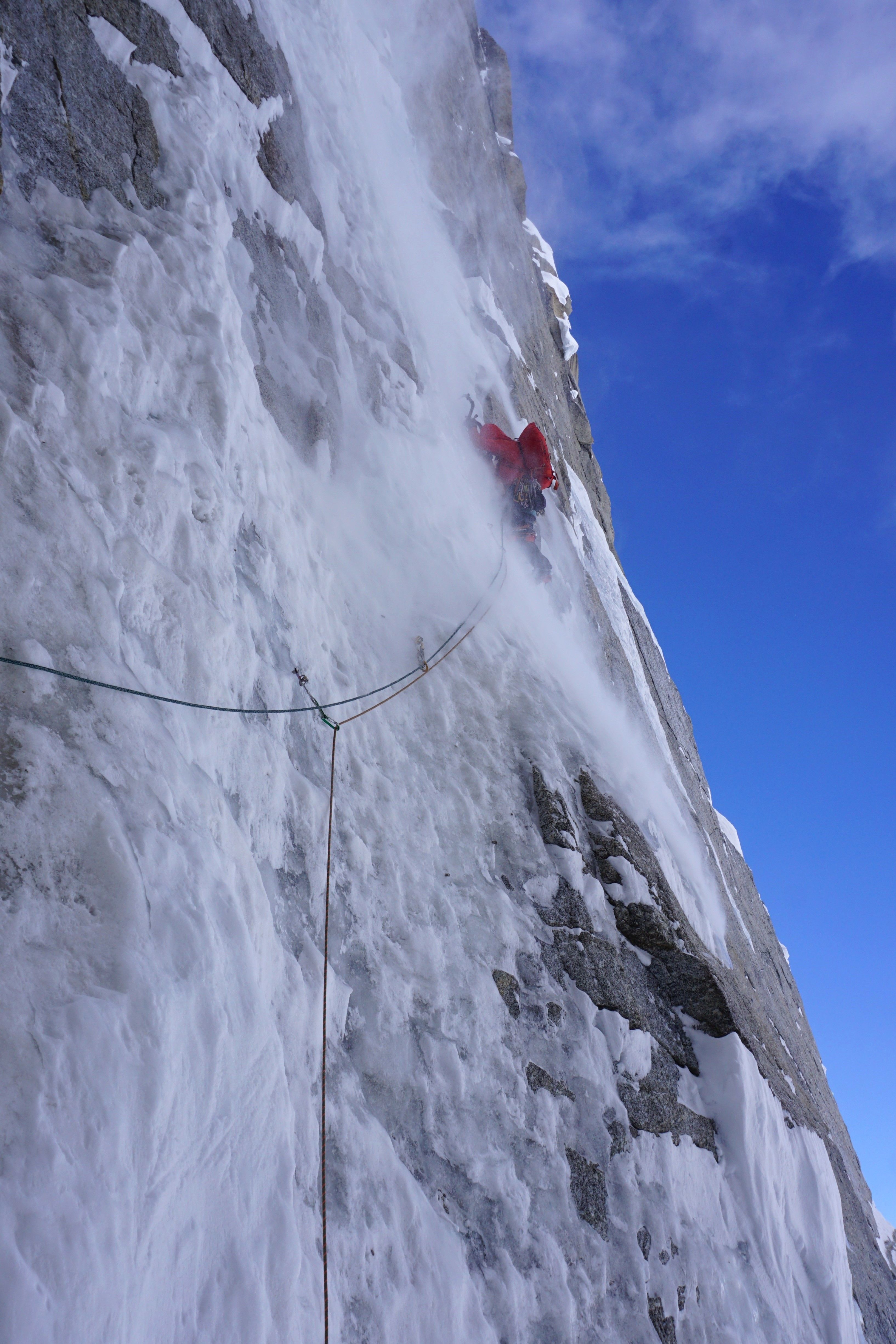 Students mixed climbing in Alaska