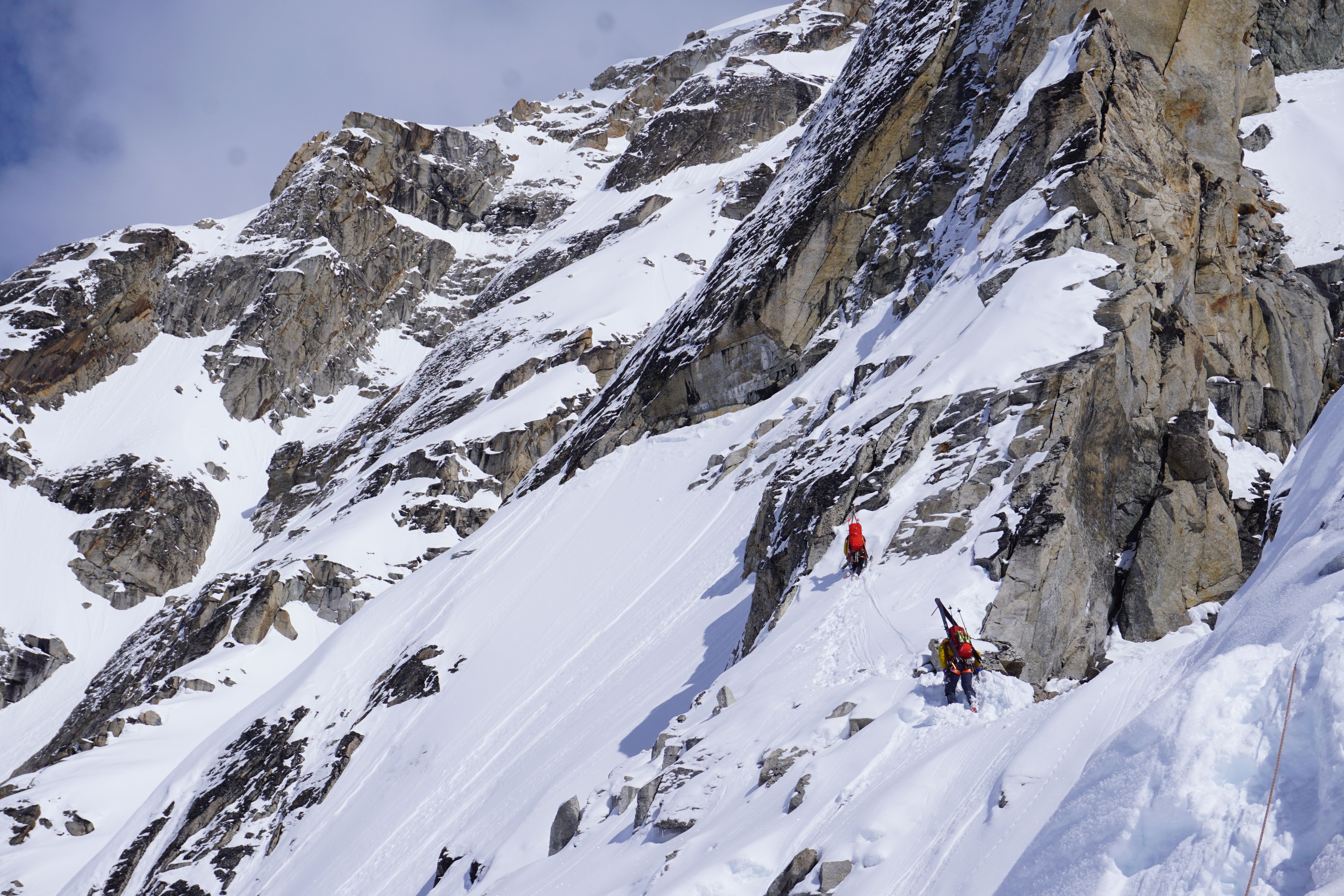 Students climbing in Alaska