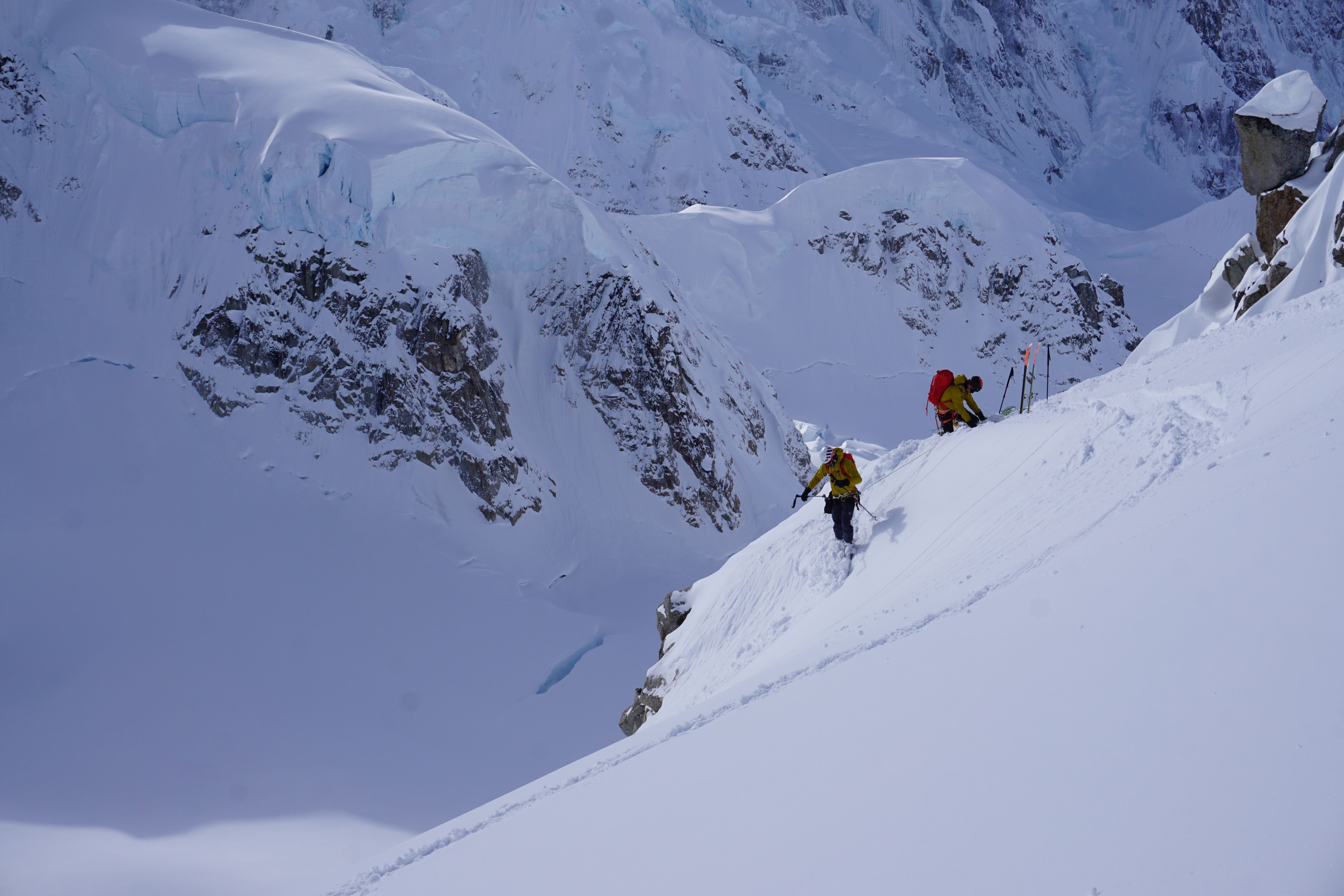 Students climbing in Alaska