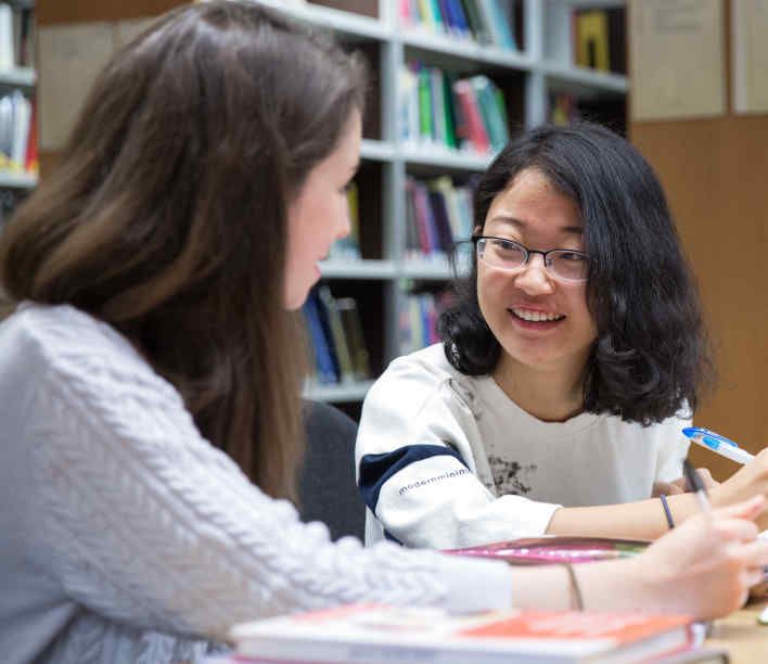 Students in Imperial College Library