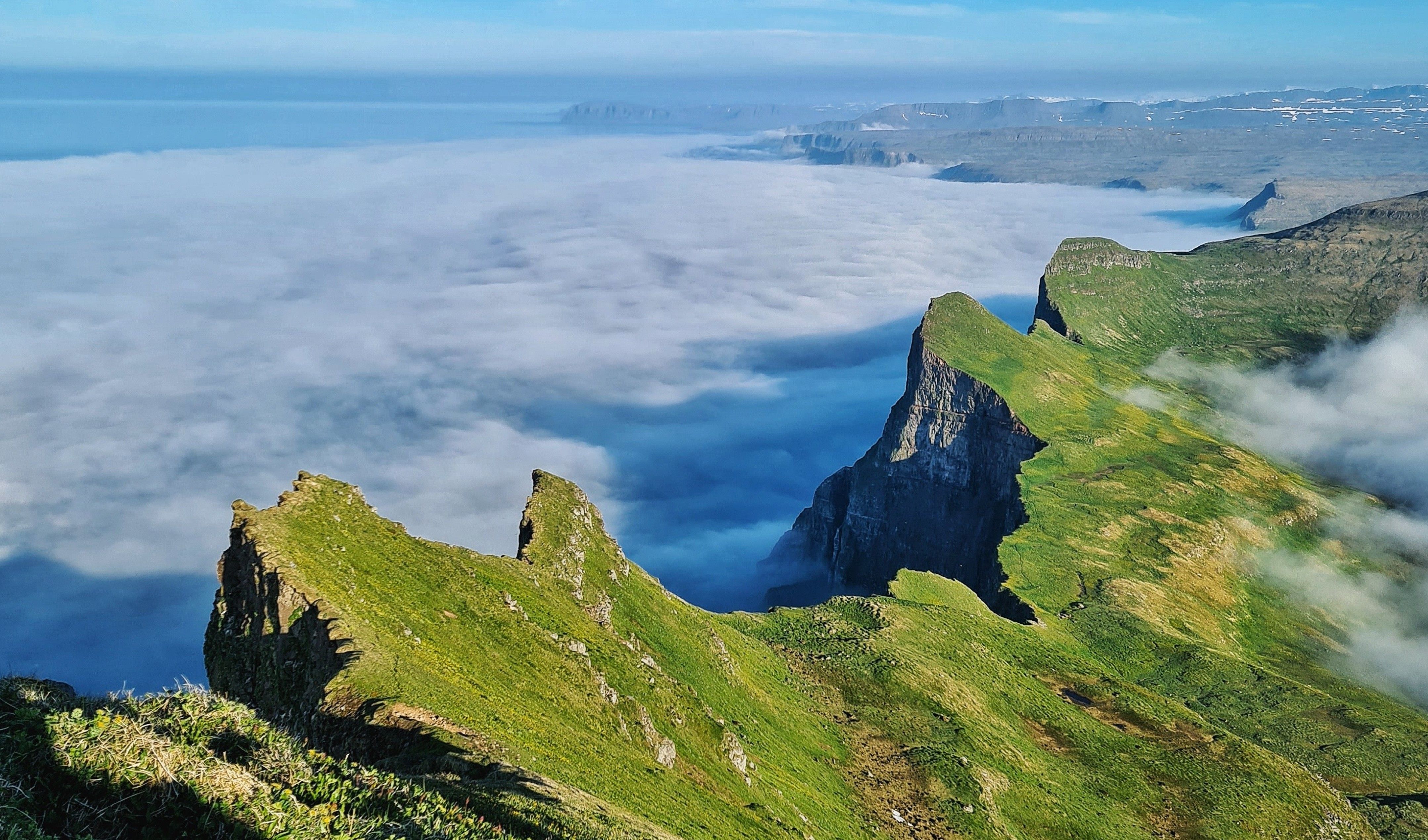 Students trekking in Iceland