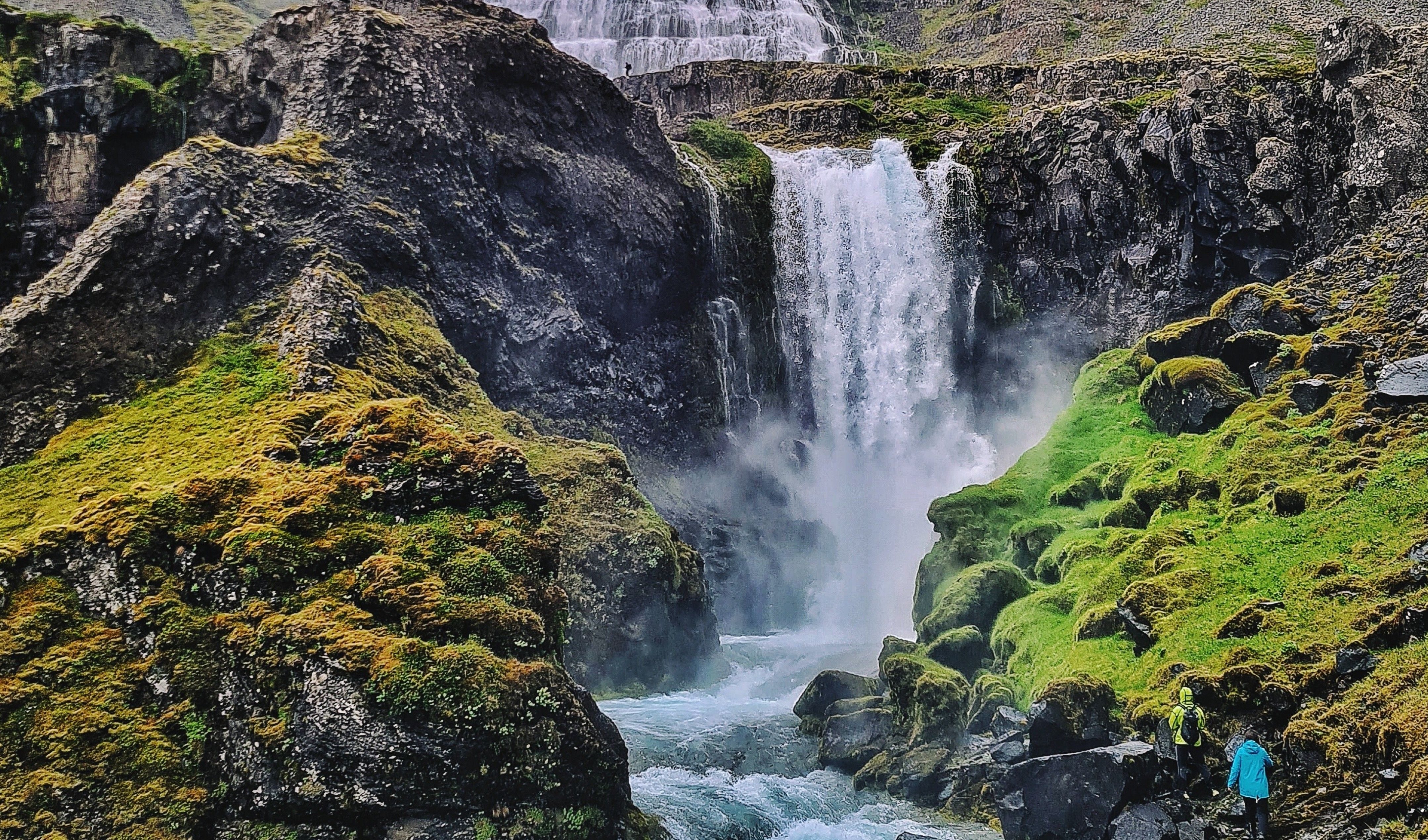 Students trekking in Iceland