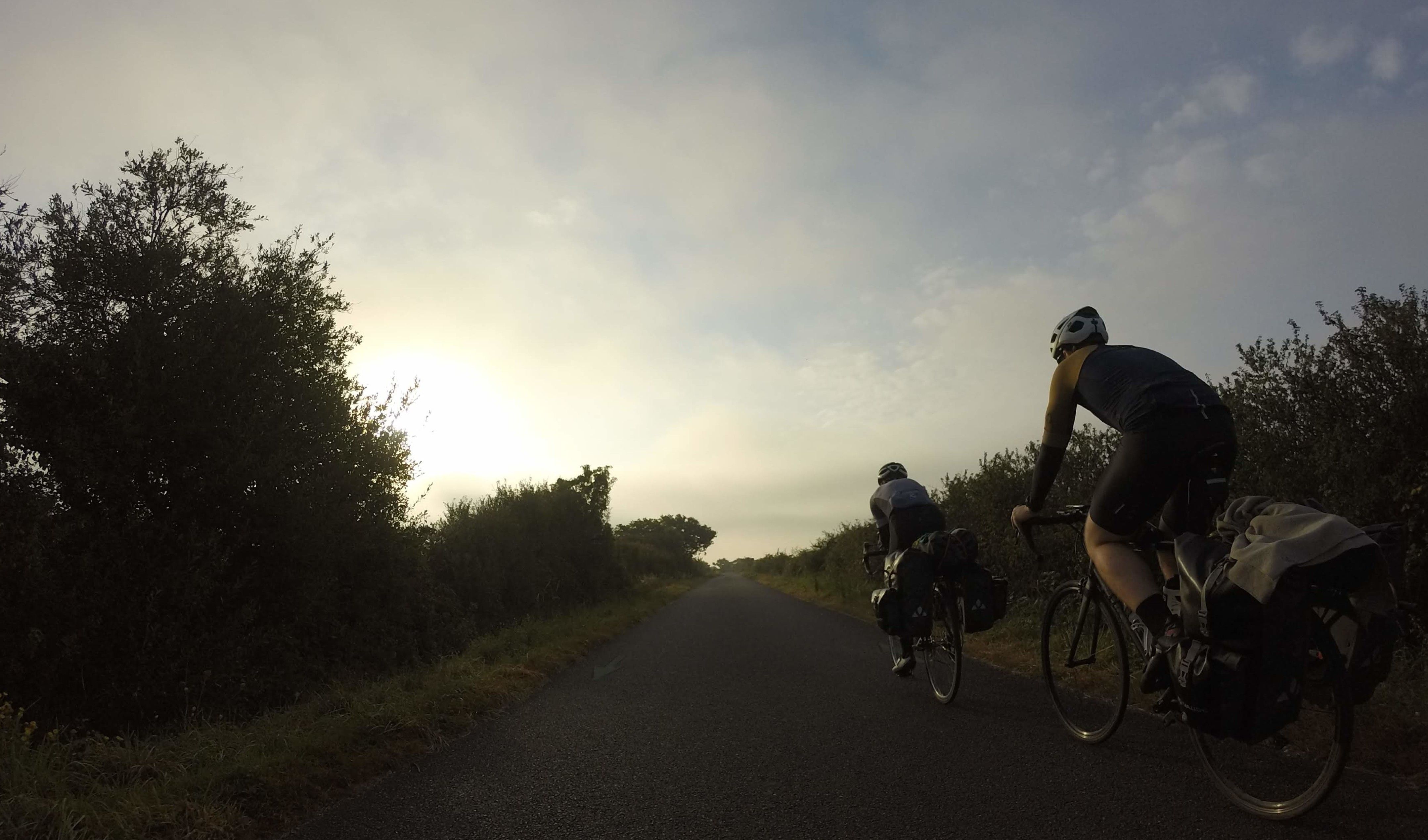 Students cycling