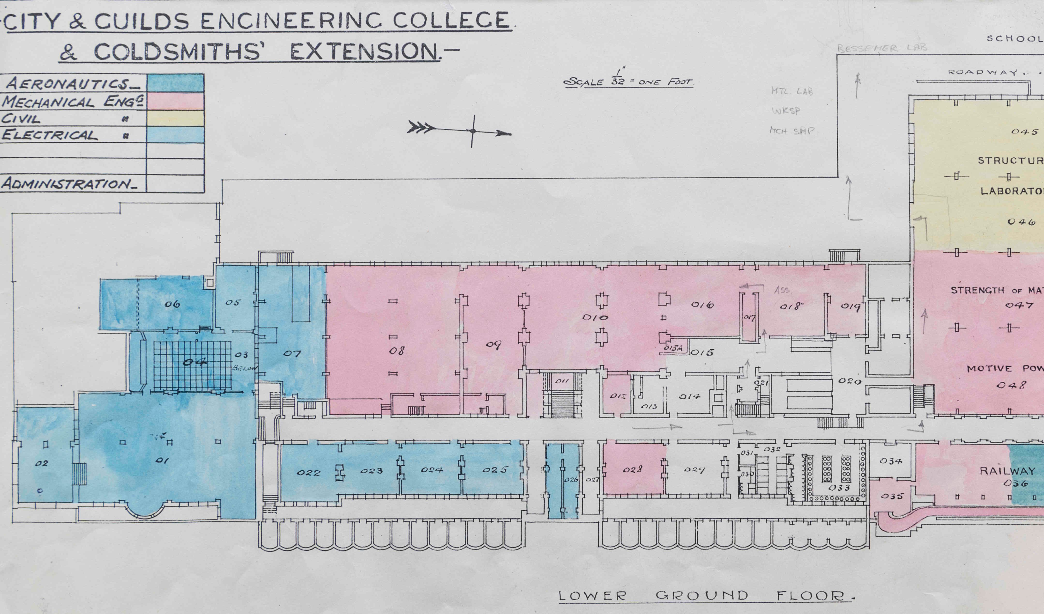 Extension layout