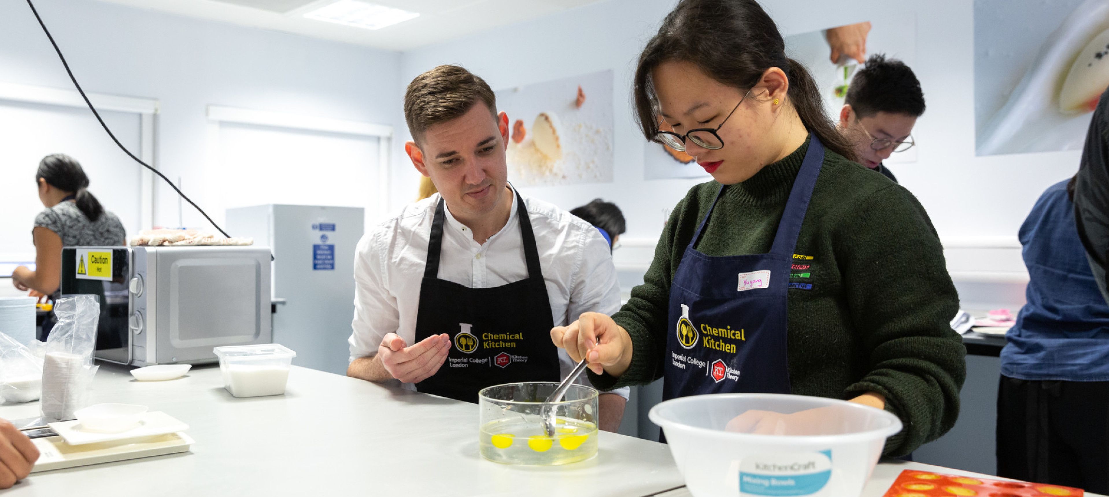 Student during Chemical Kitchen event