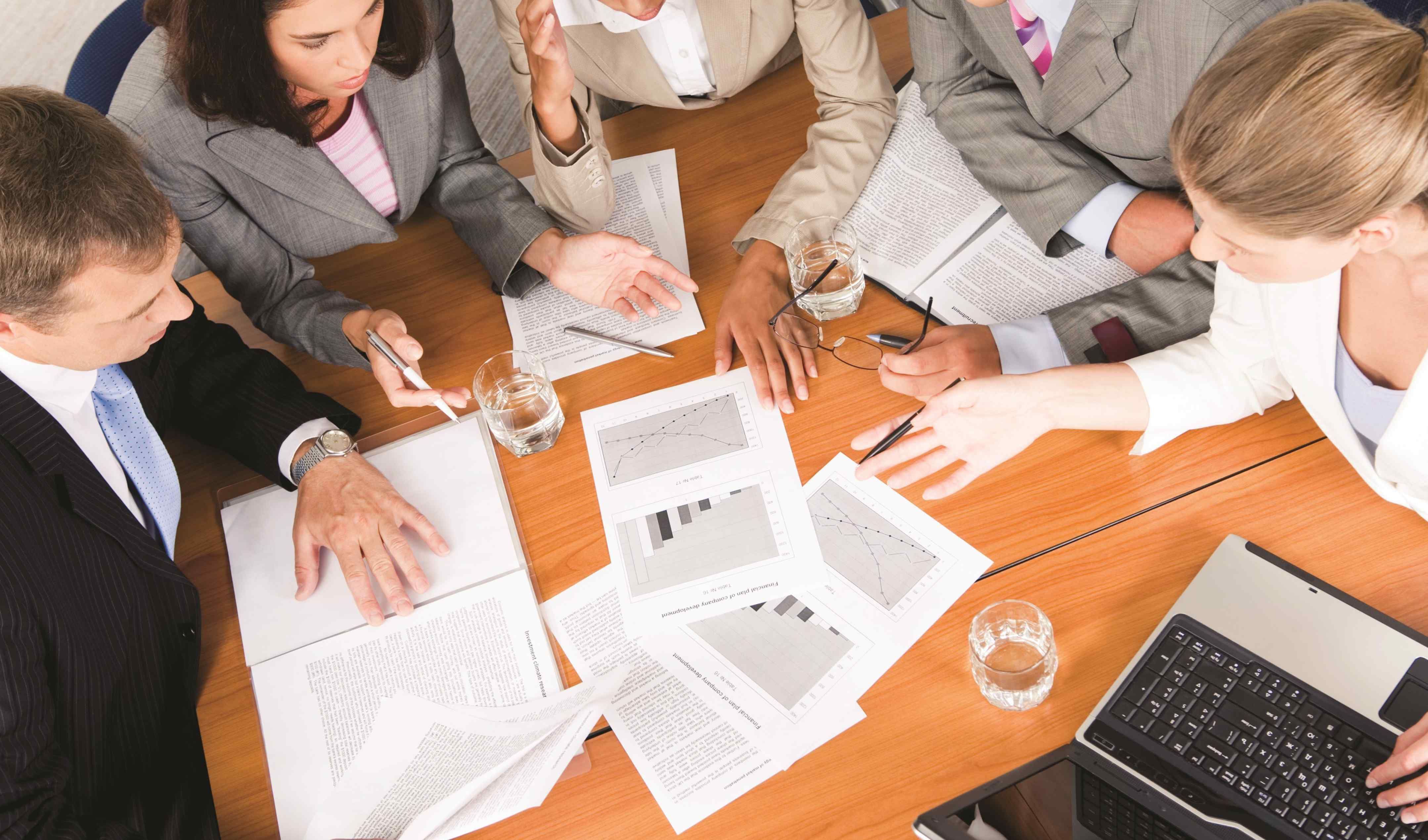 Image of people in a business meeting 