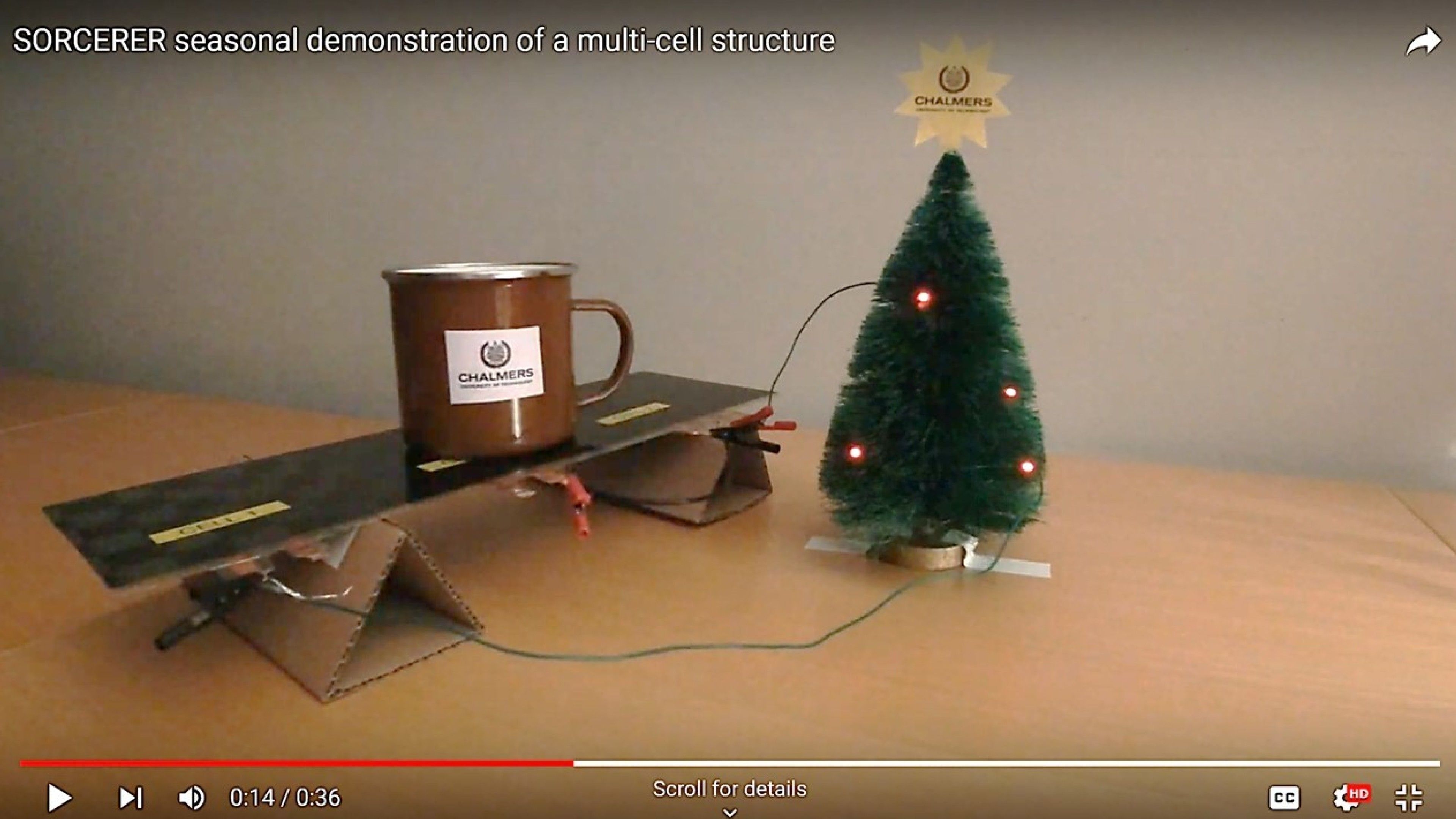 Structural battery demonstrator