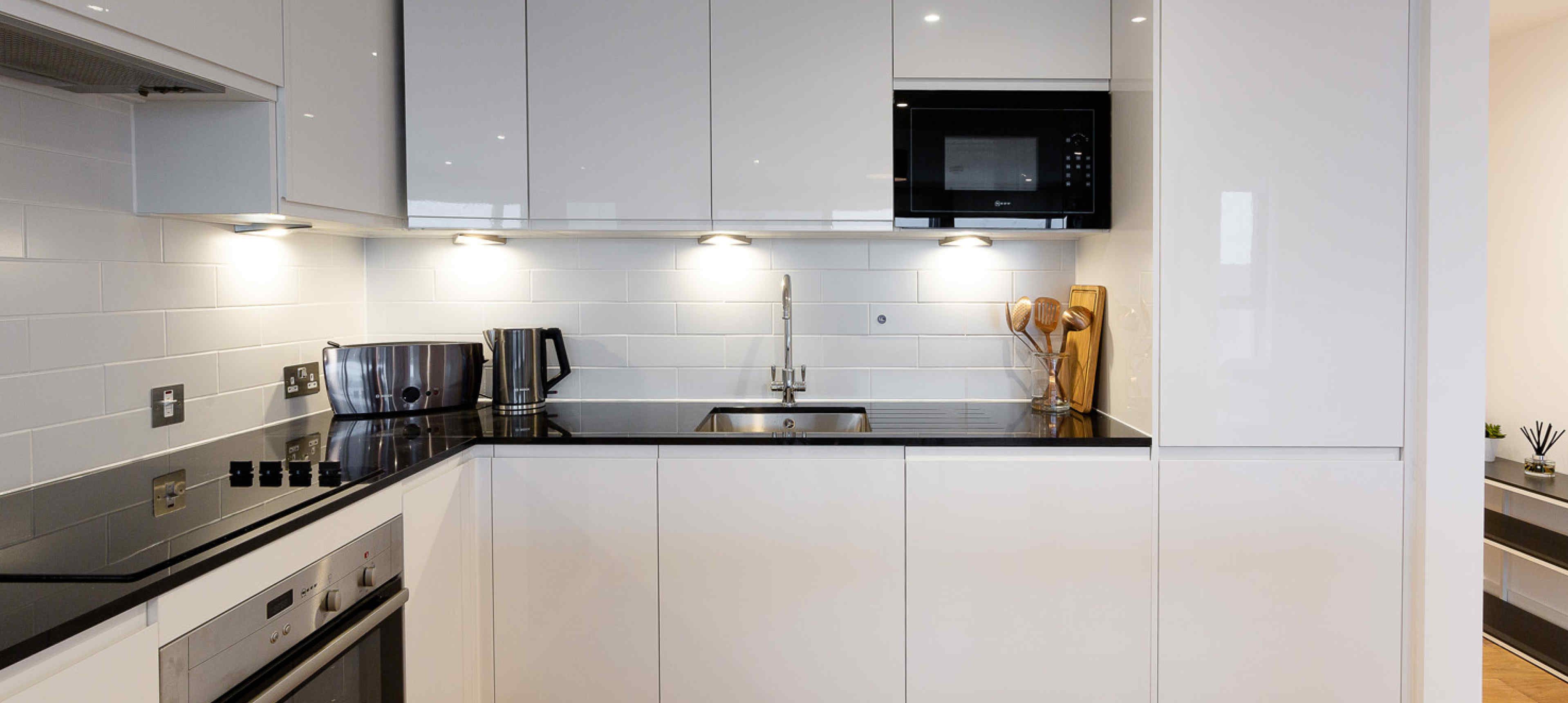 kitchen with sink and appliances