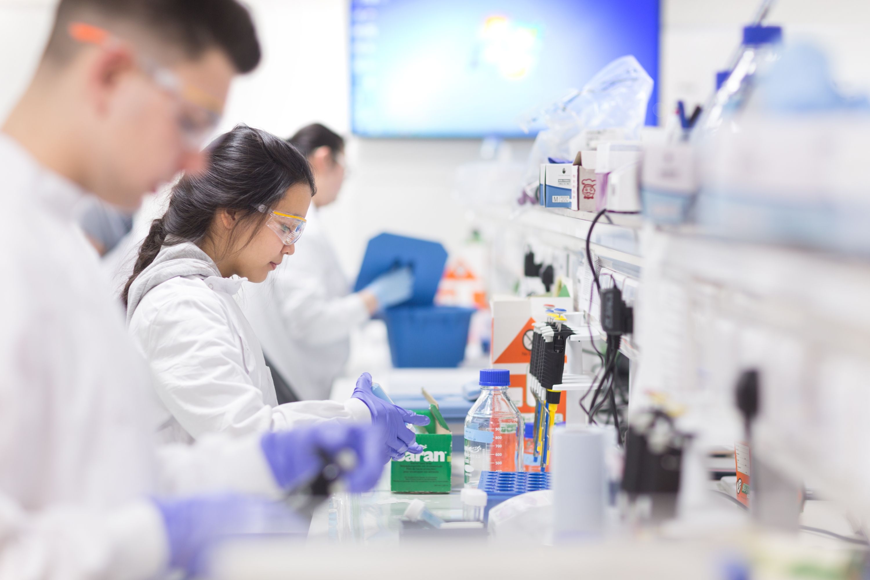 Students in a lab