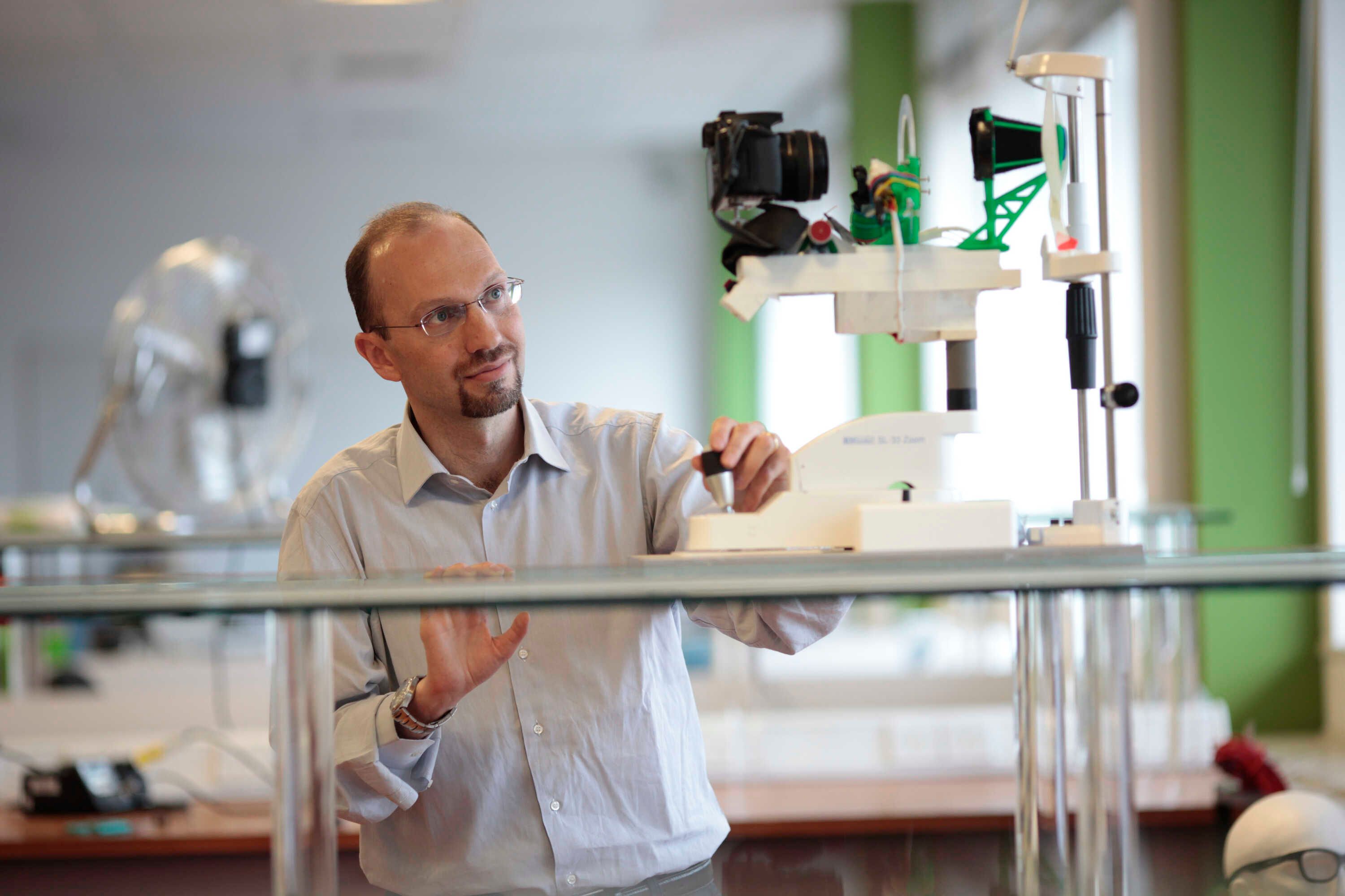 Person working in a lab