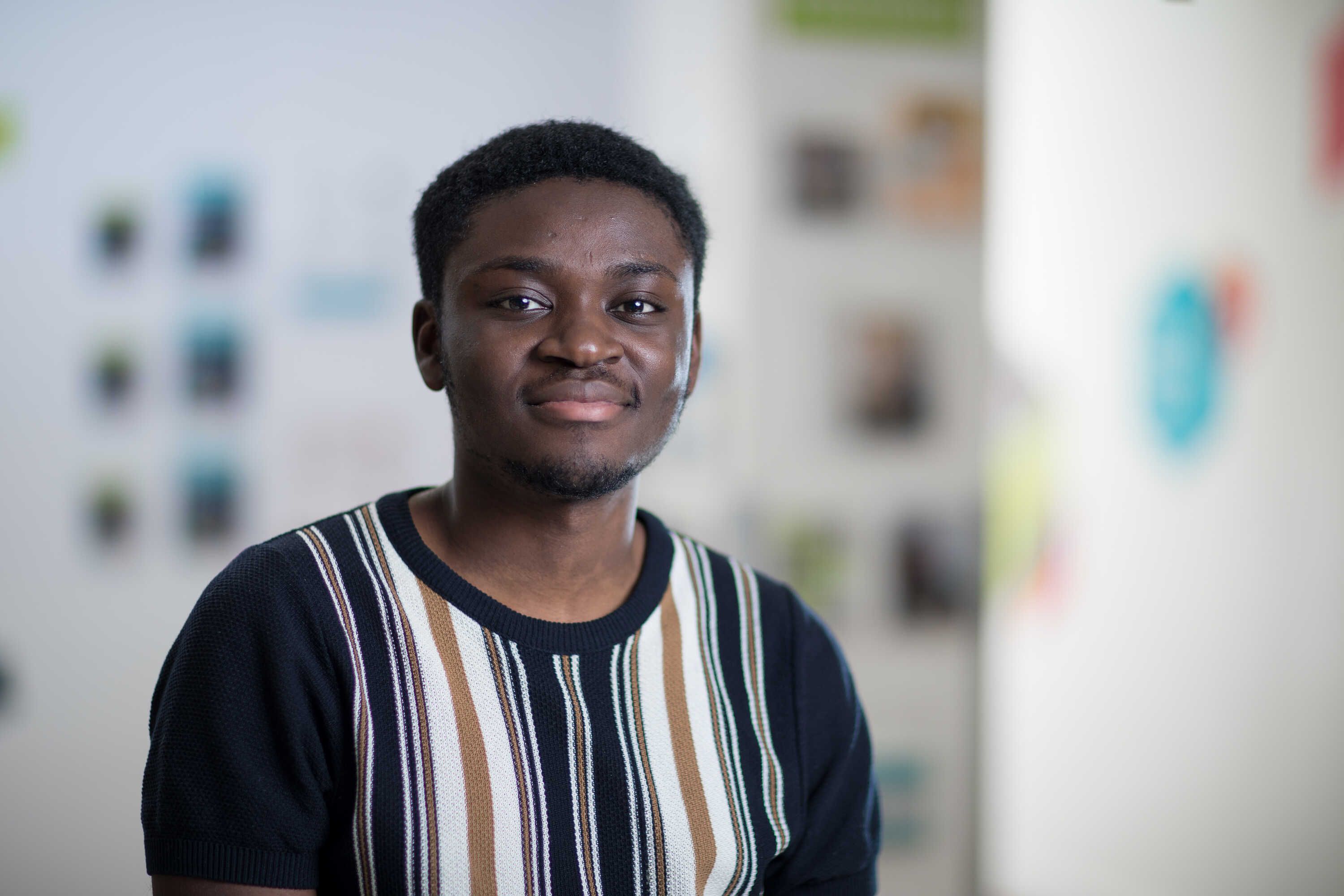 portrait of Abeku, a medicine student