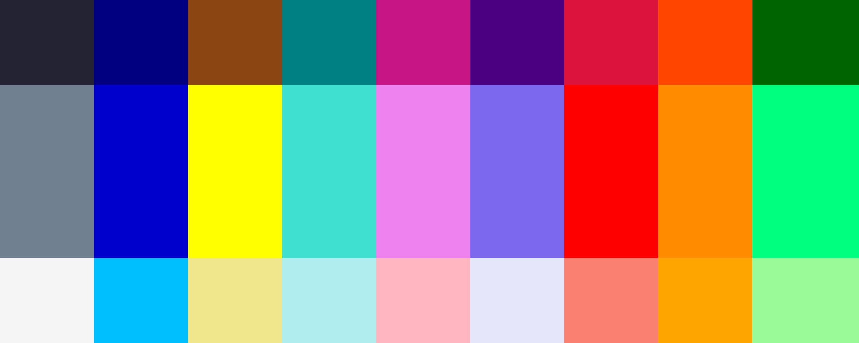 New brand colours